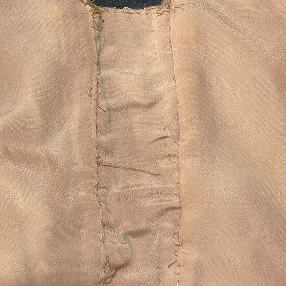 Asos Formal Dress Full Length Peach Lace Bridesmaid Wedding Size 4 (READ) - Picture 6 of 10